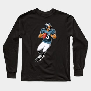 Donovan McNabb #5 Looks To Pass Long Sleeve T-Shirt